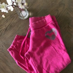Hot pink VS joggers